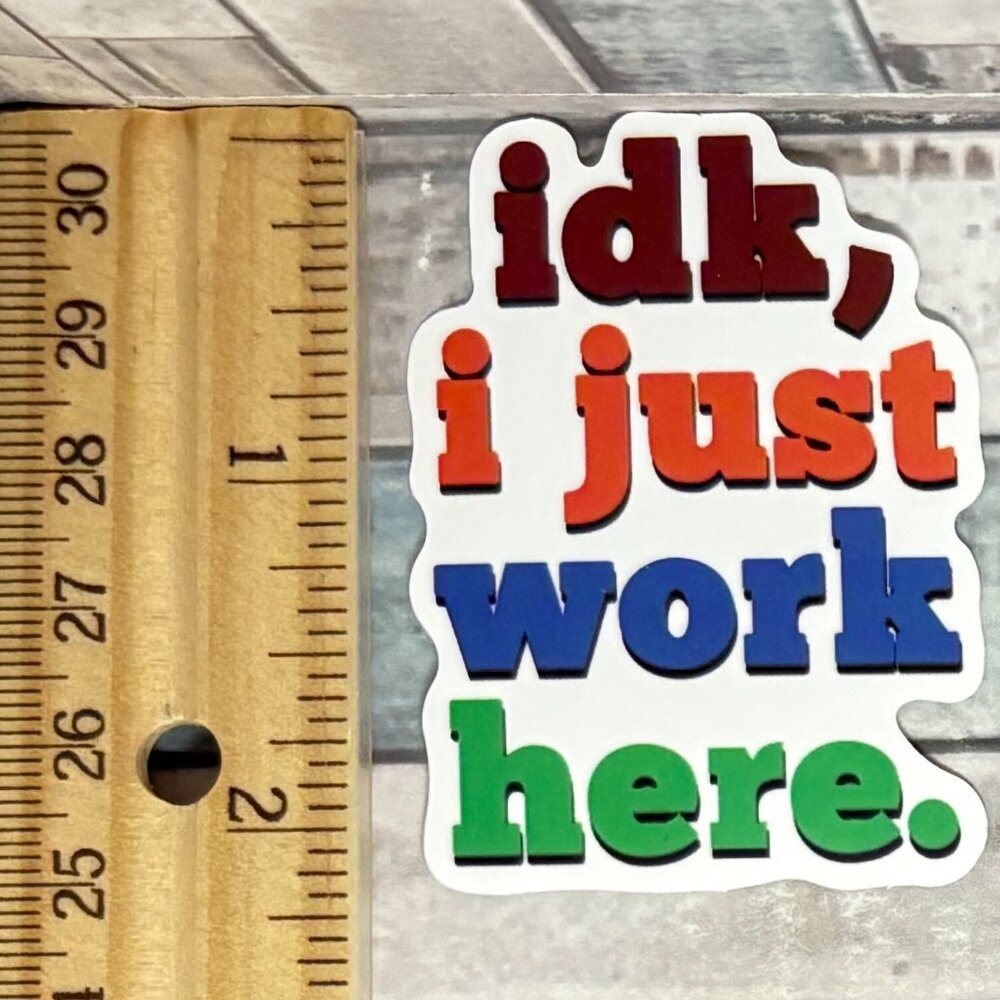 🌀10/$10🌀 Sarcasm Sarcastic Work Reusable Waterproof Vinyl Sticker Decal